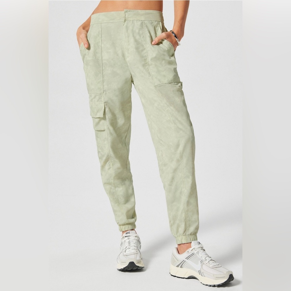 Fabletics Green Jogger Track Pants Elastic Waistband